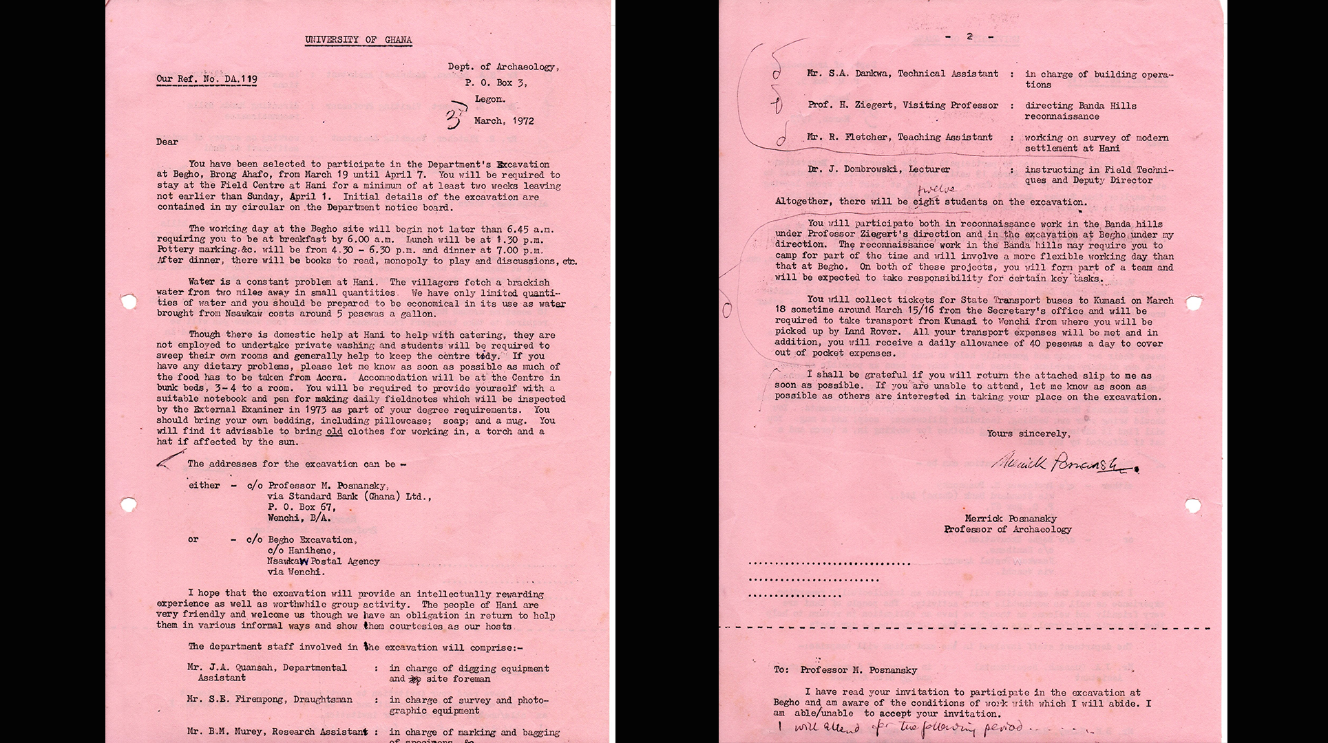 Letter of Correspondence