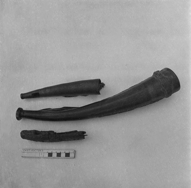 Side Blown ivory trumpet
