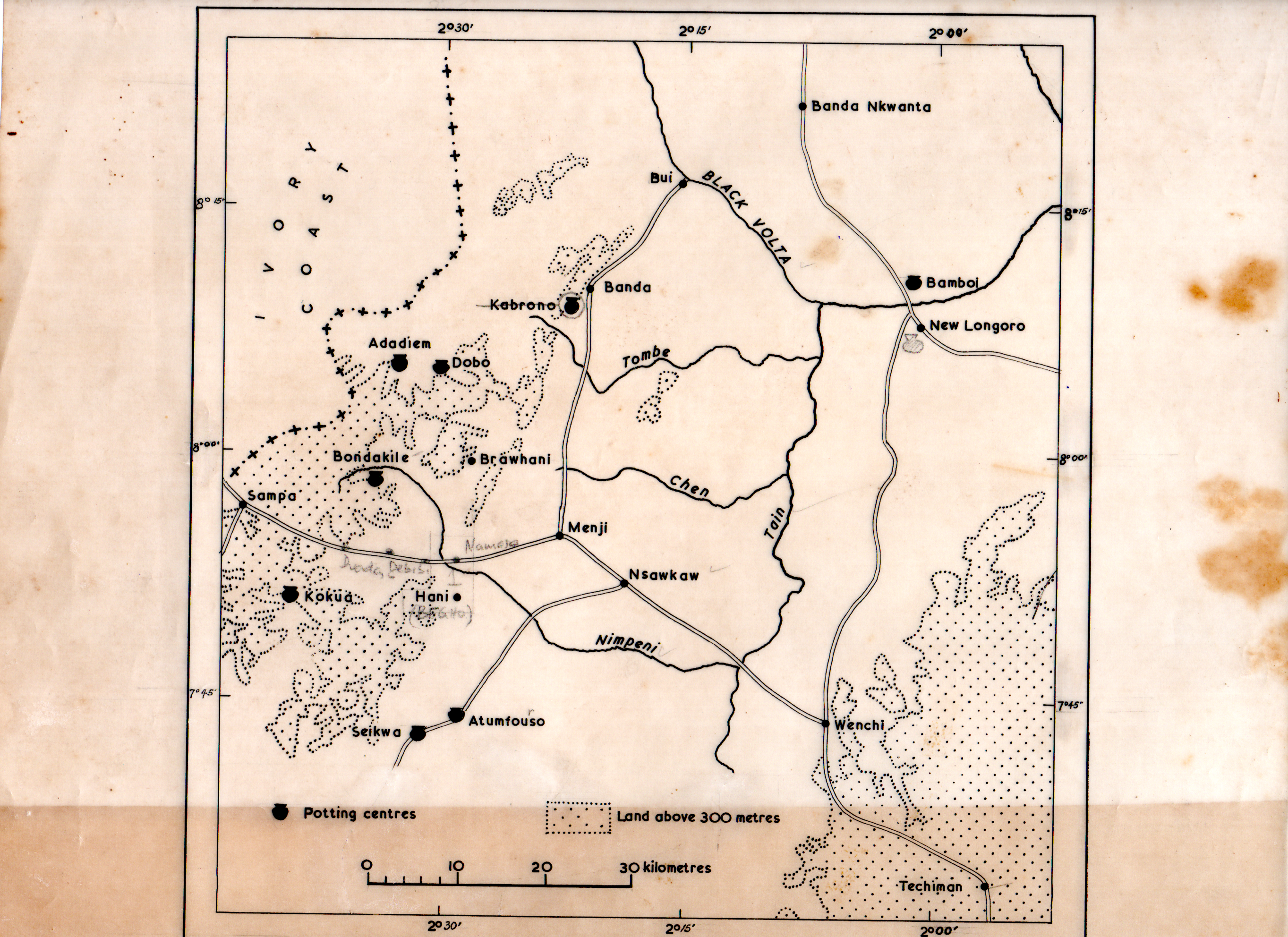 Map of Bono Region