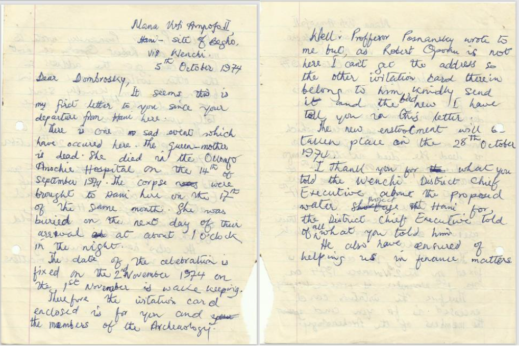 Letter of Correspondence