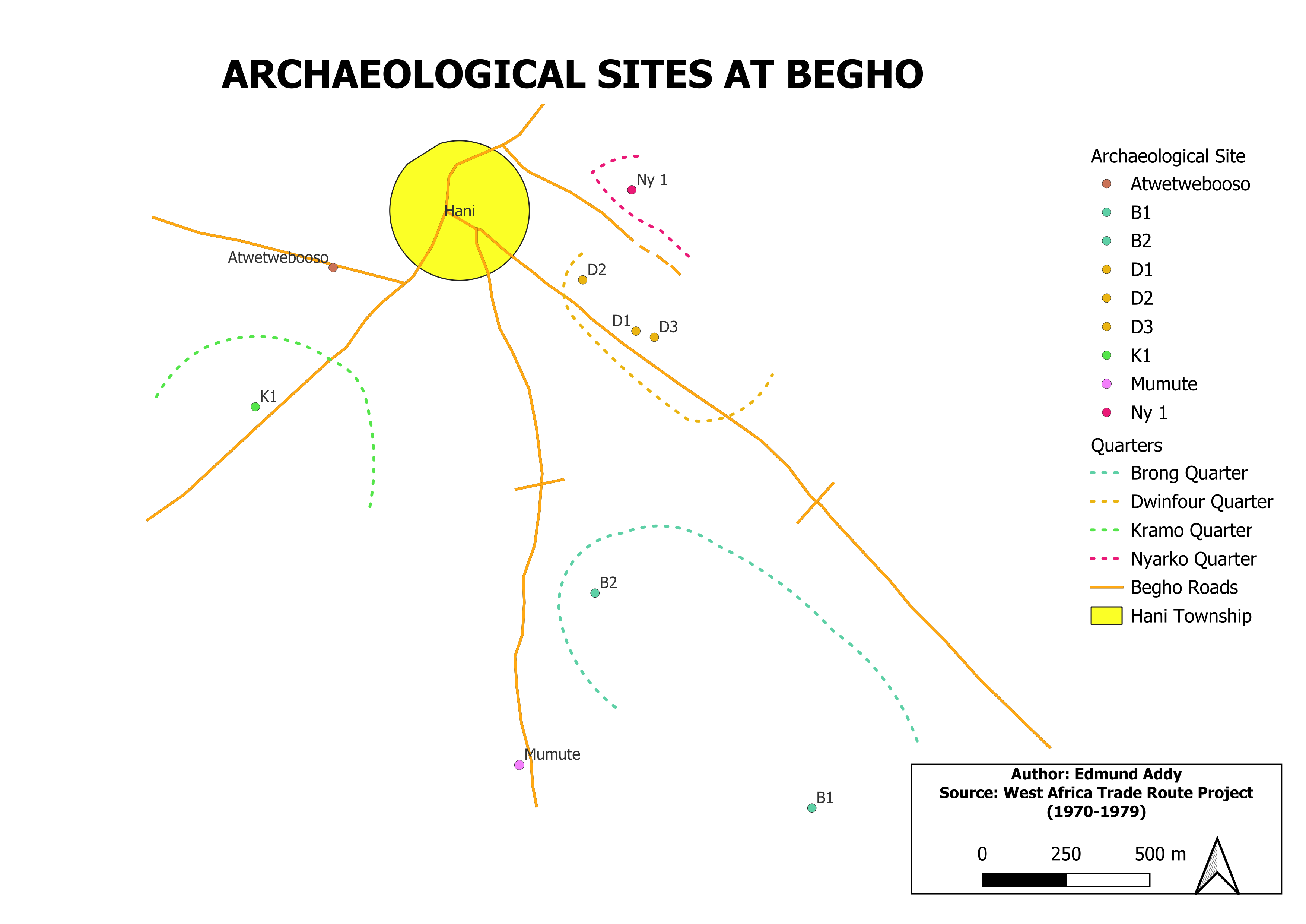 Archaeological Sites at Begho (Digitized)