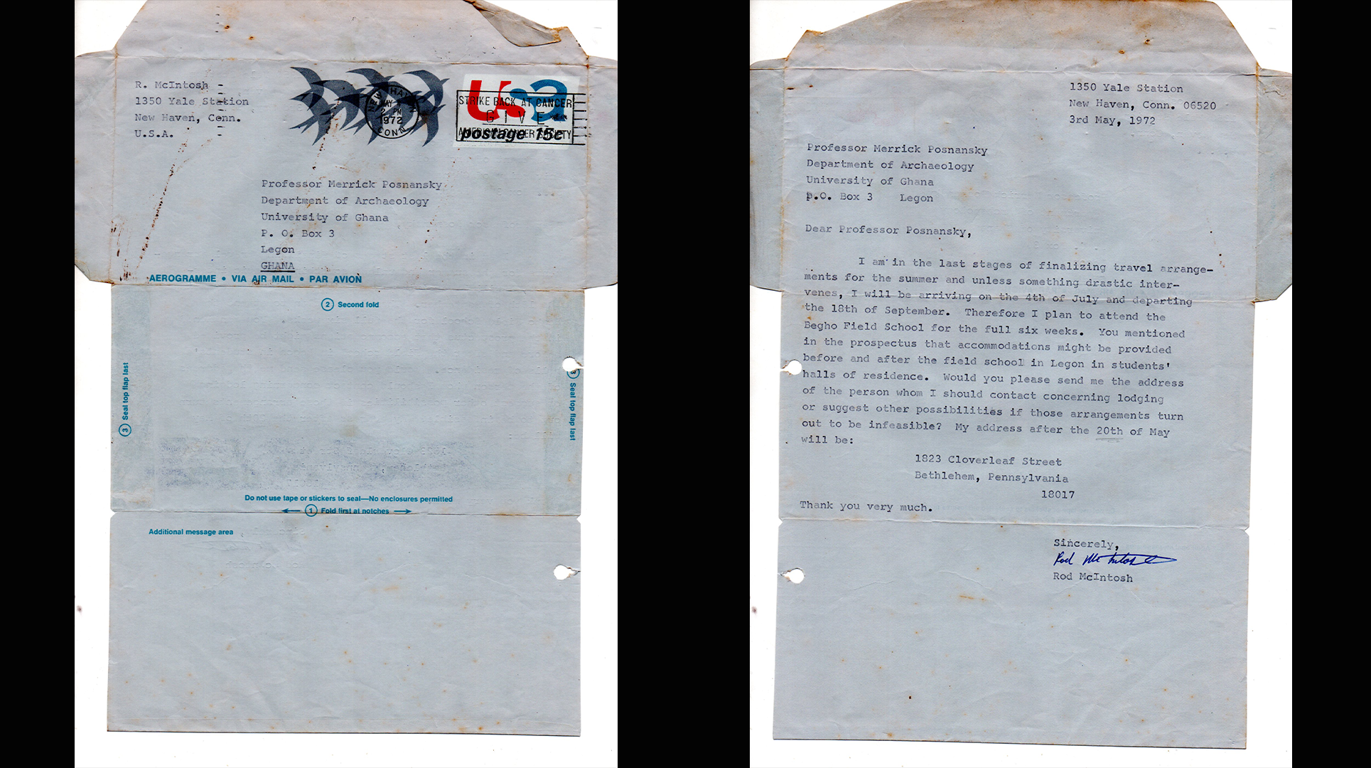 Letter of Correspondence
